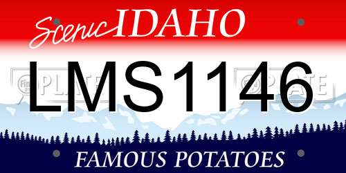 LMS1146 Idaho License Plate