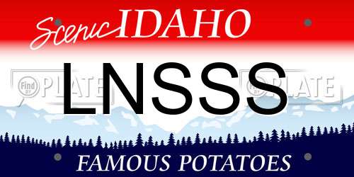 LNSSS Idaho License Plate