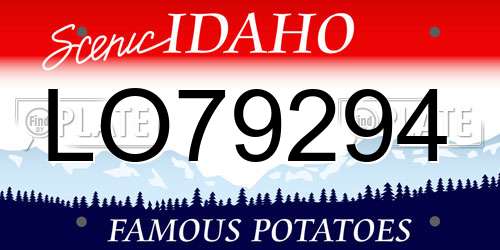 LO79294 Idaho License Plate