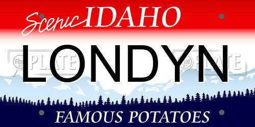 LONDYN Idaho License Plate