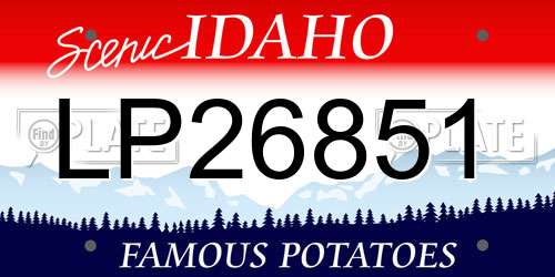 LP26851 Idaho License Plate