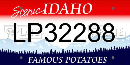 LP32288 Idaho License Plate