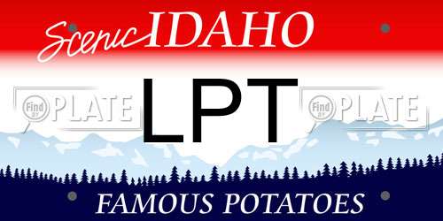 LPT Idaho License Plate