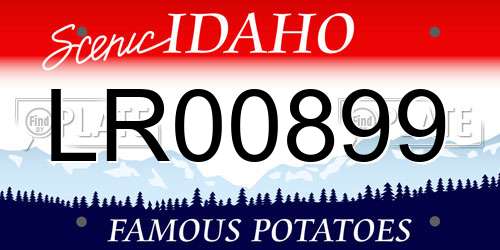 LR00899 Idaho License Plate
