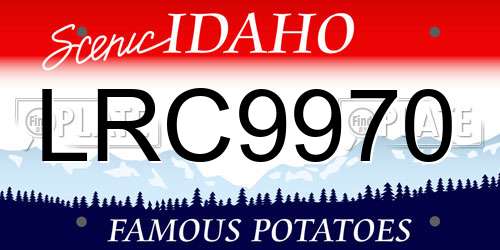 LRC9970 Idaho License Plate