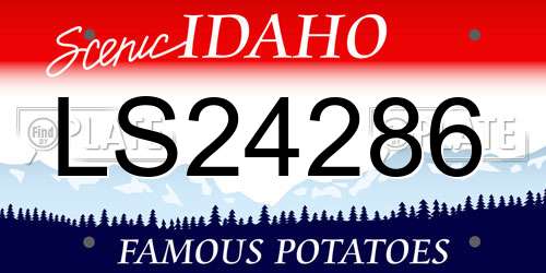 LS24286 Idaho License Plate