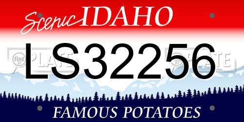 LS32256 Idaho License Plate