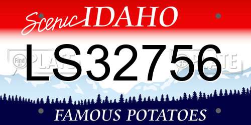 LS32756 Idaho License Plate