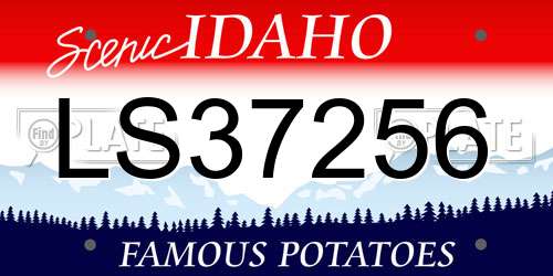 LS37256 Idaho License Plate
