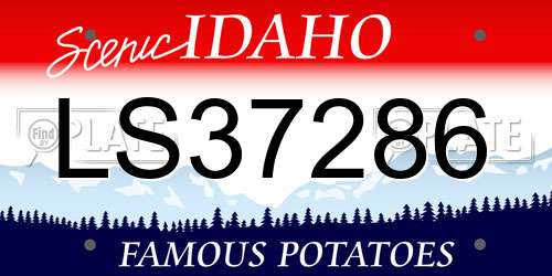 LS37286 Idaho License Plate