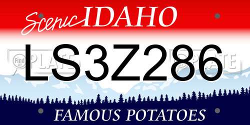 LS3Z286 Idaho License Plate