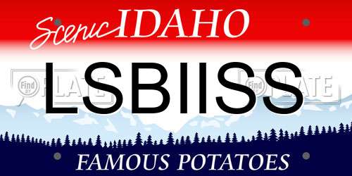 LSBIISS Idaho License Plate