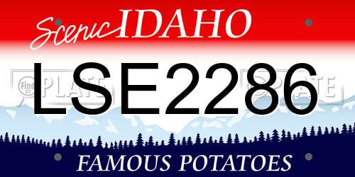 LSE2286 Idaho License Plate