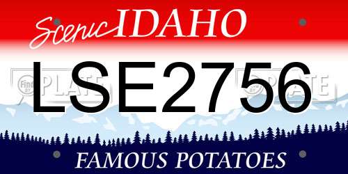 LSE2756 Idaho License Plate