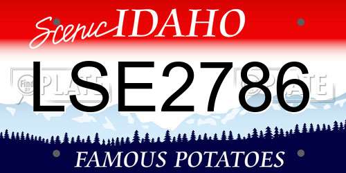 LSE2786 Idaho License Plate