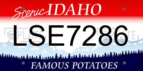 LSE7286 Idaho License Plate