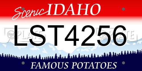 LST4256 Idaho License Plate