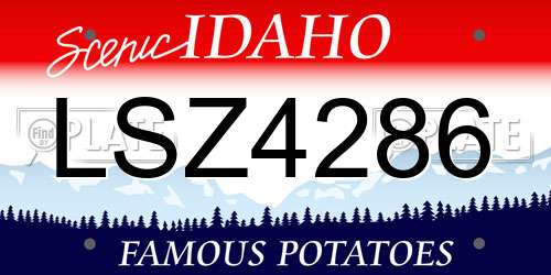 LSZ4286 Idaho License Plate