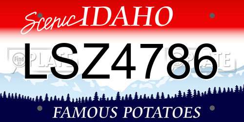 LSZ4786 Idaho License Plate