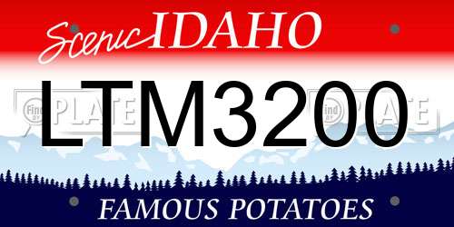 LTM3200 Idaho License Plate