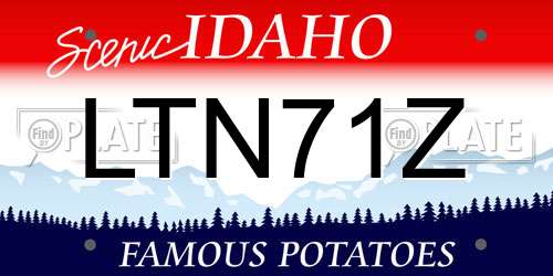 LTN71Z Idaho License Plate