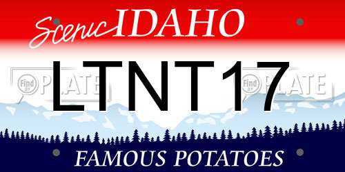LTNT17 Idaho License Plate