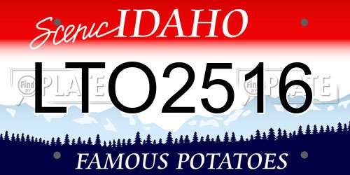 LTO2516 Idaho License Plate