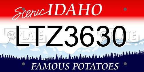 LTZ3630 Idaho License Plate