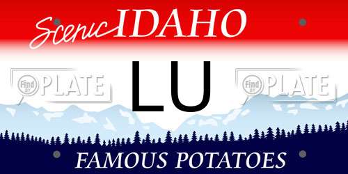 LU Idaho License Plate
