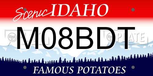 M08BDT Idaho License Plate