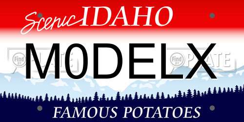 M0DELX Idaho License Plate