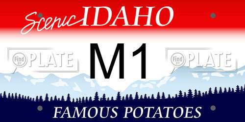 M1 Idaho License Plate