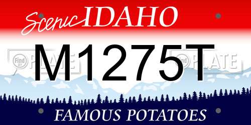 M1275T Idaho License Plate