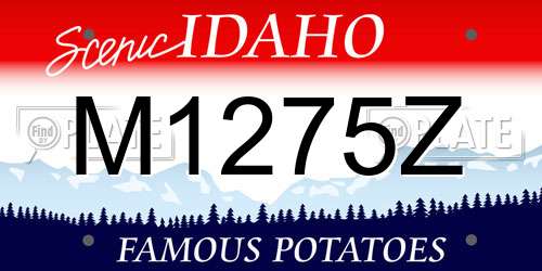 M1275Z Idaho License Plate
