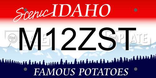 M12ZST Idaho License Plate
