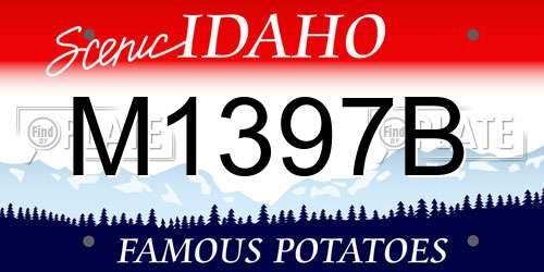 M1397B Idaho License Plate