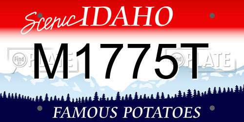 M1775T Idaho License Plate