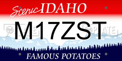 M17ZST Idaho License Plate