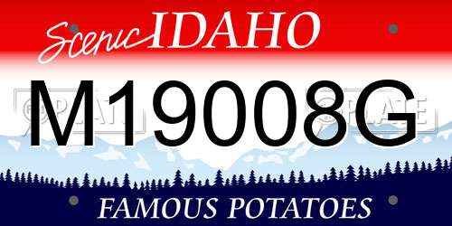 M19008G Idaho License Plate