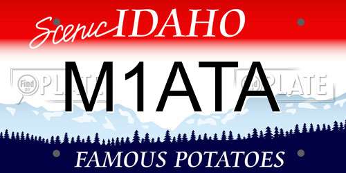 M1ATA Idaho License Plate