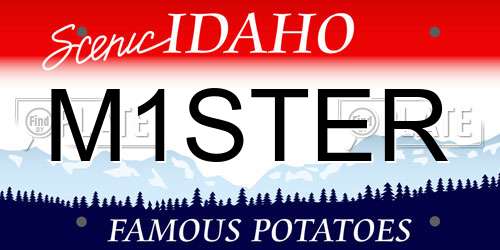 M1STER Idaho License Plate
