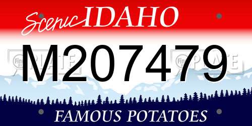 M207479 Idaho License Plate