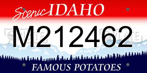 M212462 Idaho License Plate