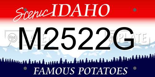 M2522G Idaho License Plate