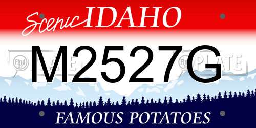 M2527G Idaho License Plate