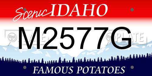 M2577G Idaho License Plate