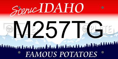 M257TG Idaho License Plate