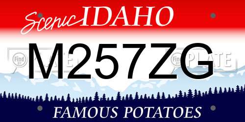 M257ZG Idaho License Plate