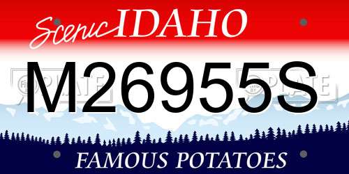 M26955S Idaho License Plate