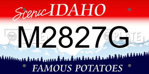 M2827G Idaho License Plate